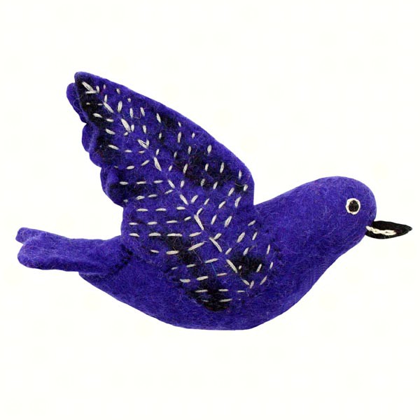 Purple Martin Woolie Ornament