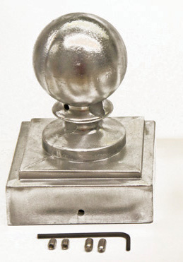 Ball Top for Three-inch Square Pole